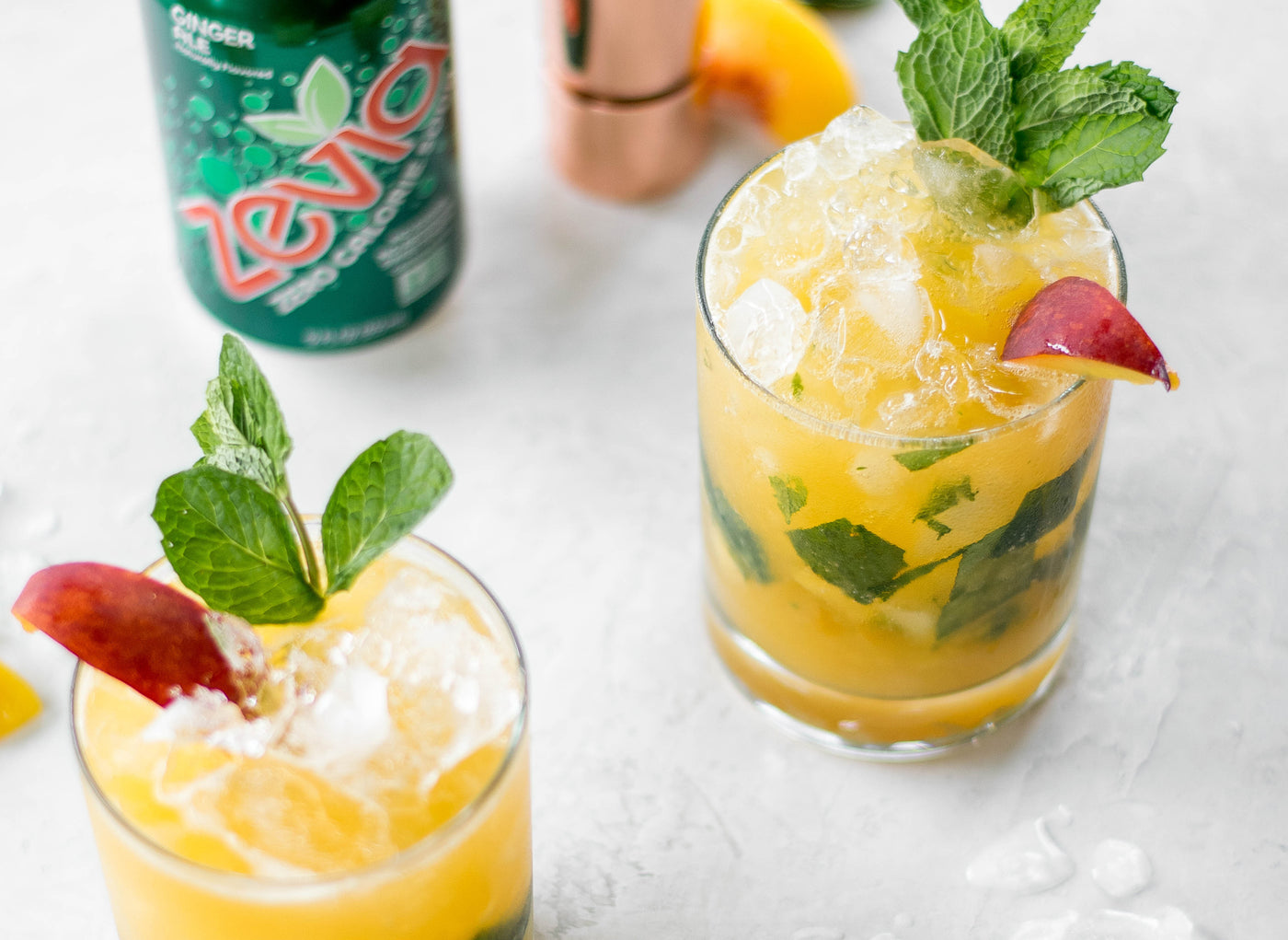 Ginger Peach Mint Julep