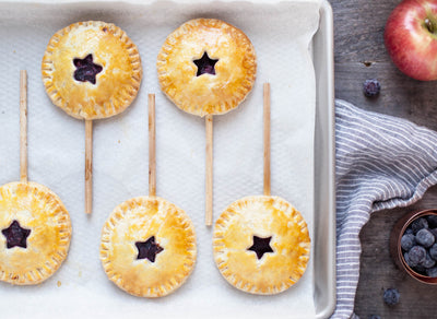 Apple Blueberry Pie on a Stick