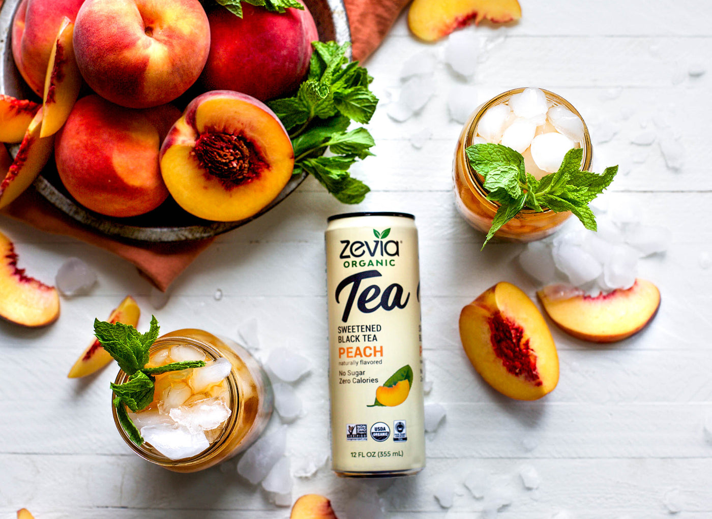 Black Tea Peach Mint Julep