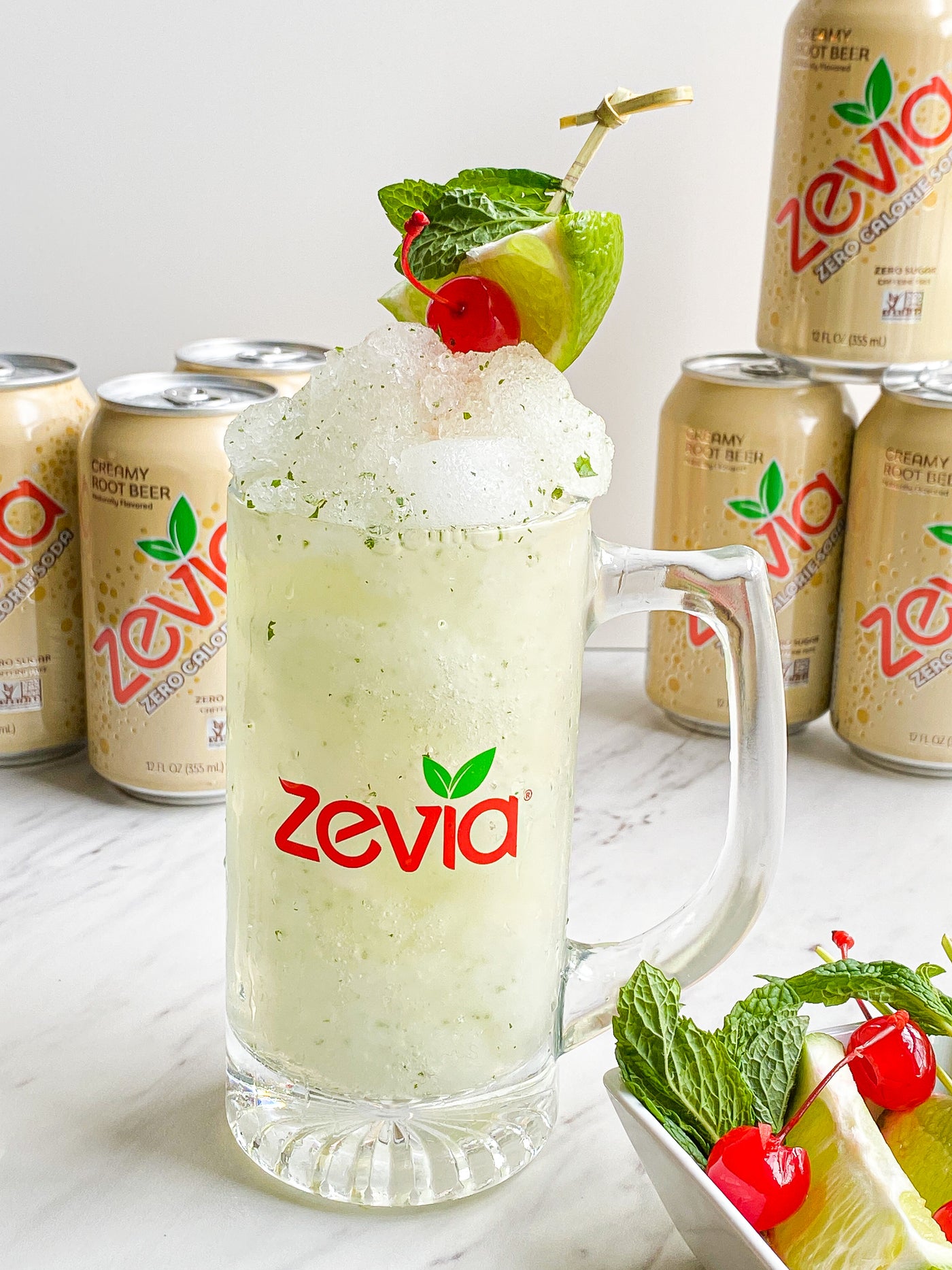 Zevia Lime & Mint Root Beer Slush 