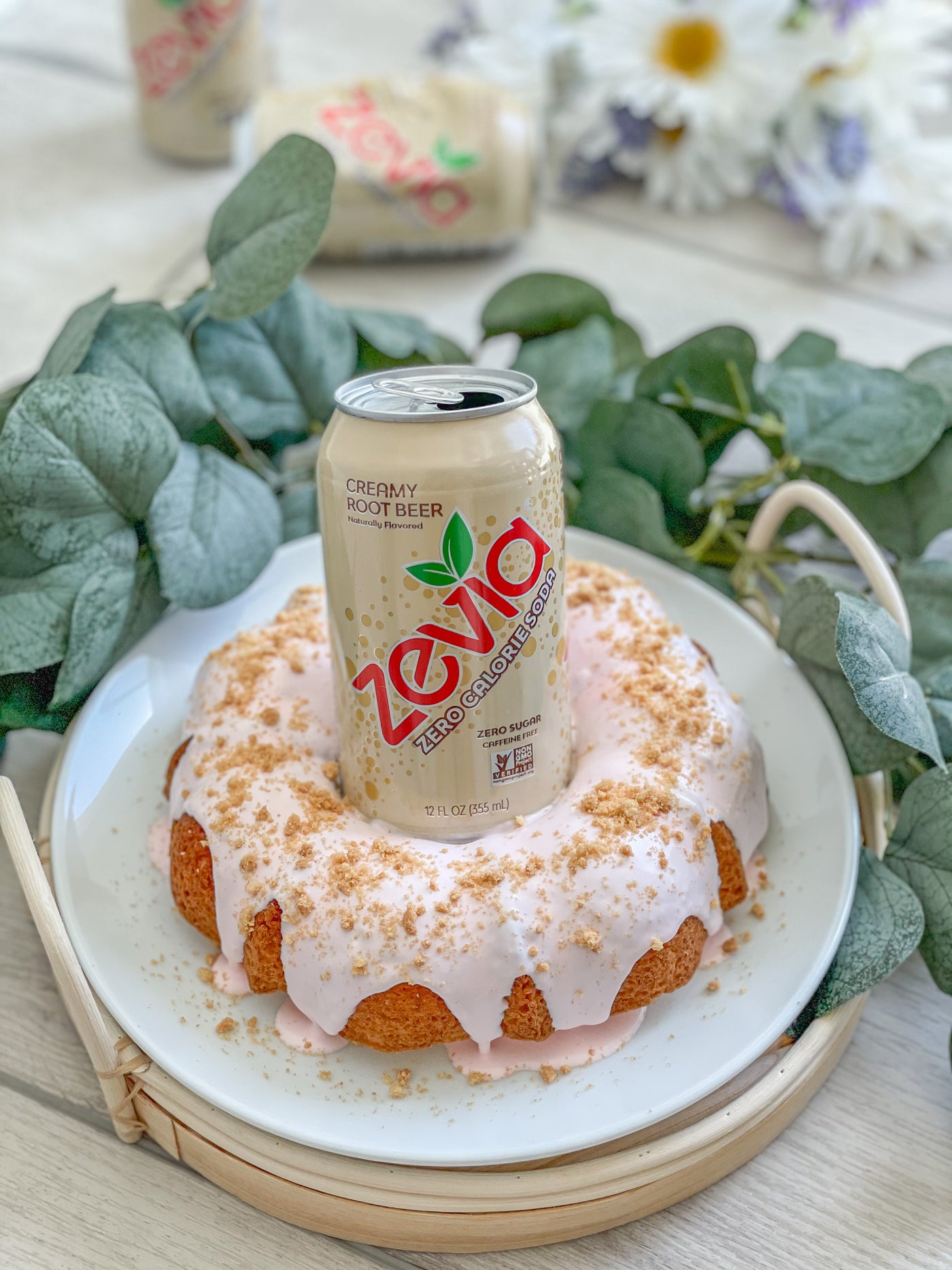 Zevia Creamy Root Beer Bundt Cake 