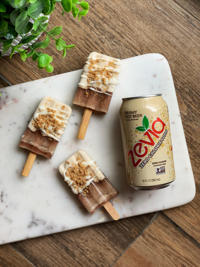Creamy Root Beer Cheesecake Popsicles