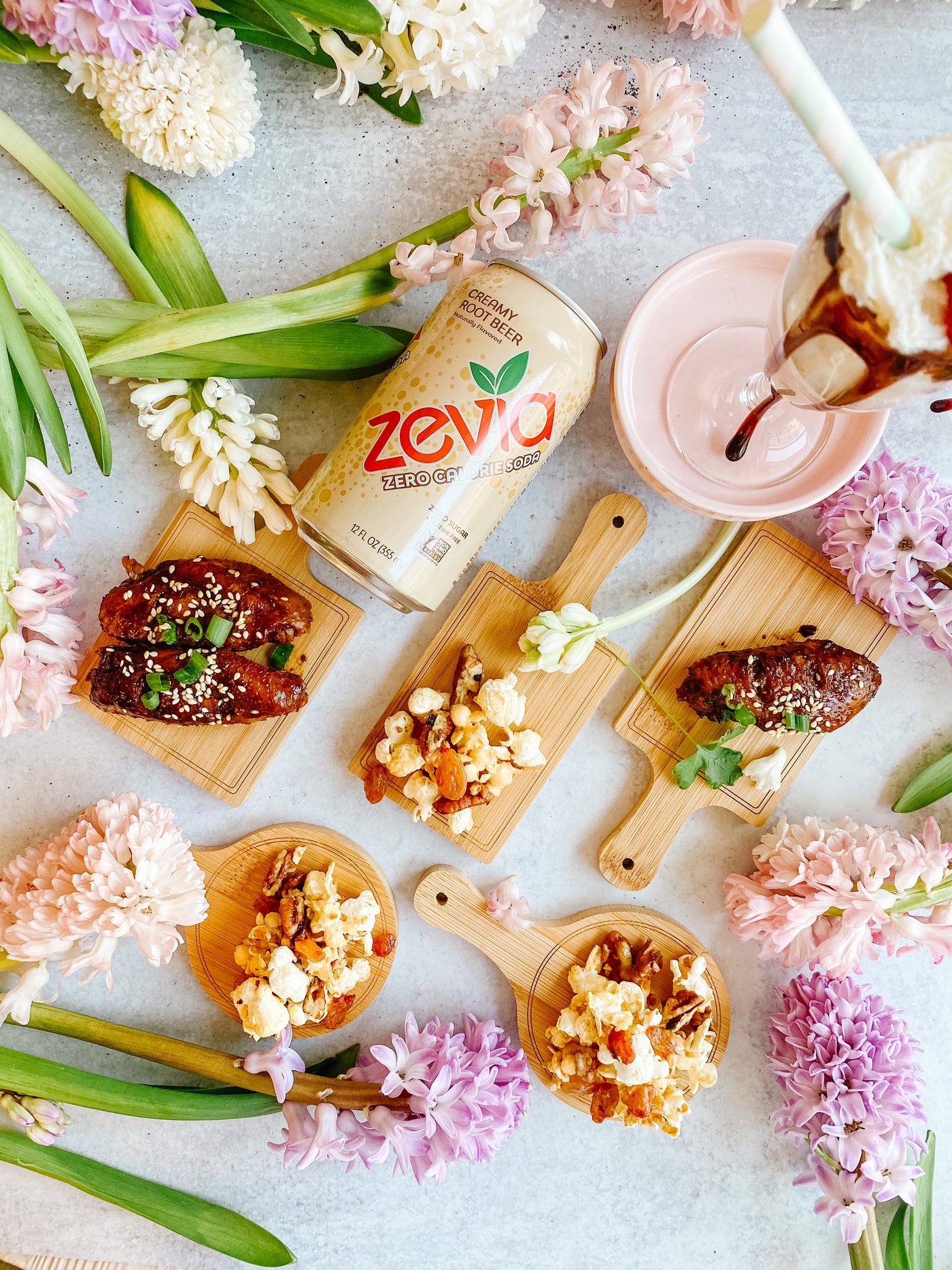 Sugar-free Zevia Root Beer Popcorn