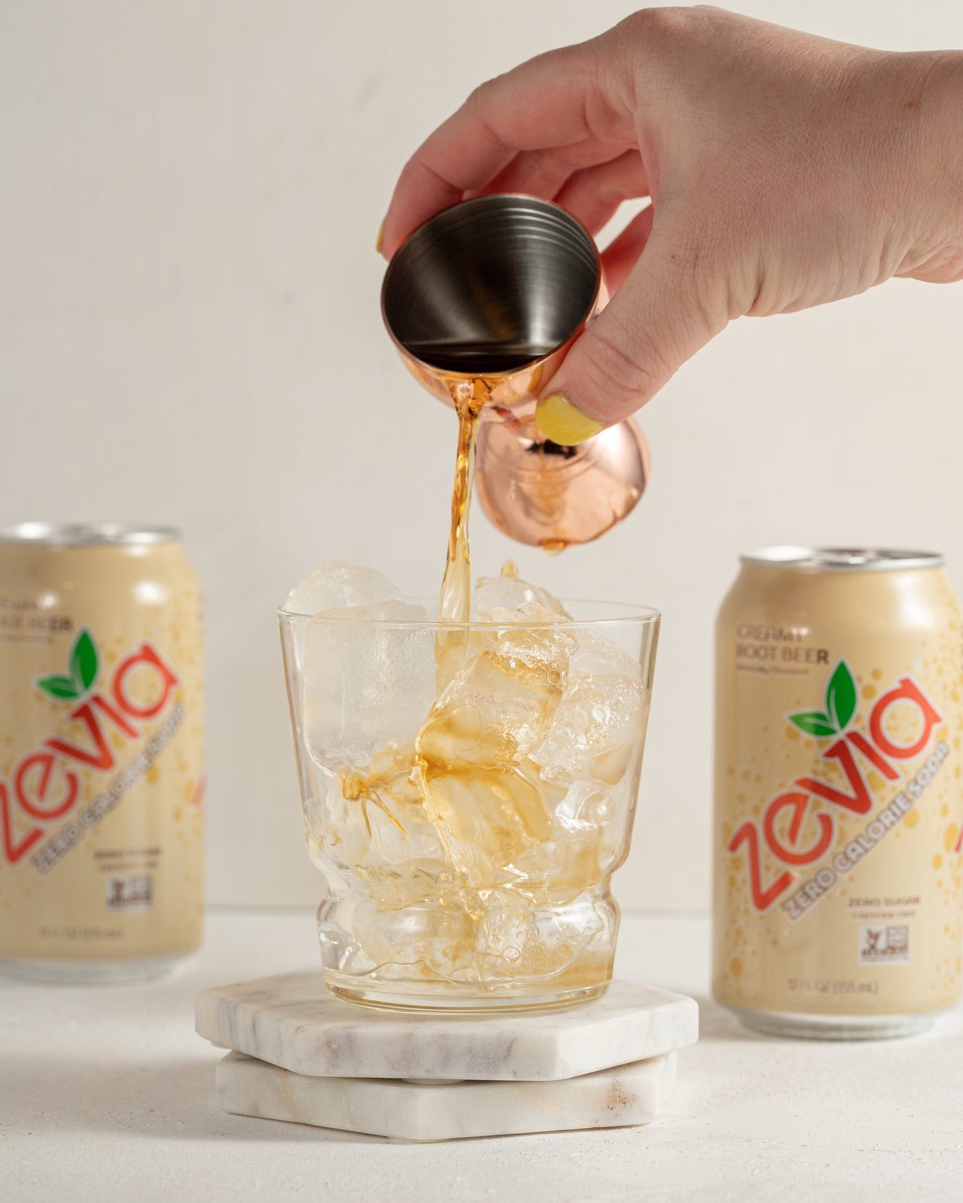 Zevia Bourbon Root Beer Float