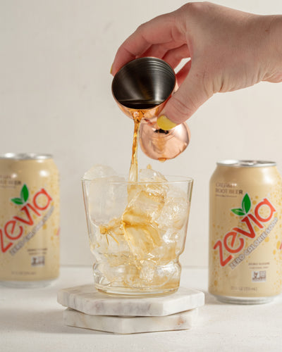 Zevia Bourbon Root Beer Float
