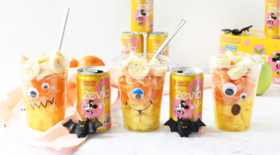 Fizzy Halloween Fruit Cups