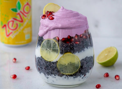 Lime Pomegranate Chia Parfait