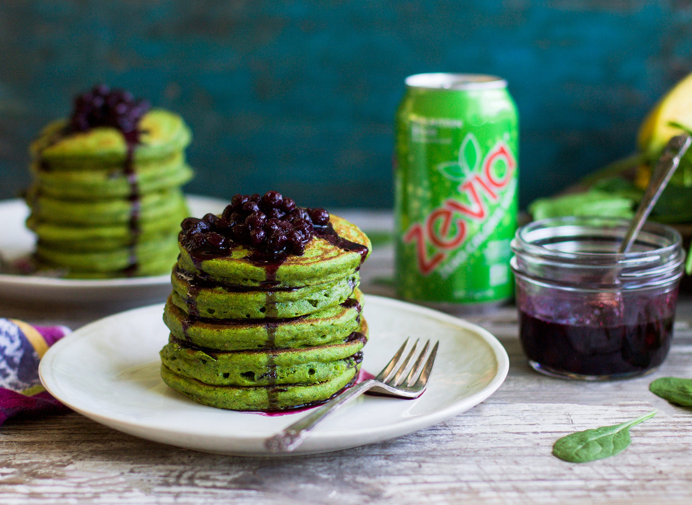 St. Patrick's Day Spinach Pancakes