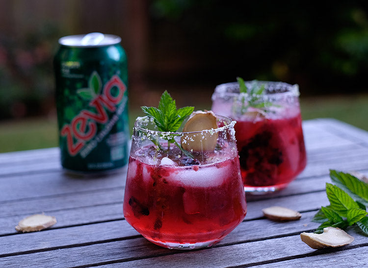 Blackberry Bourbon Zevia Cooler