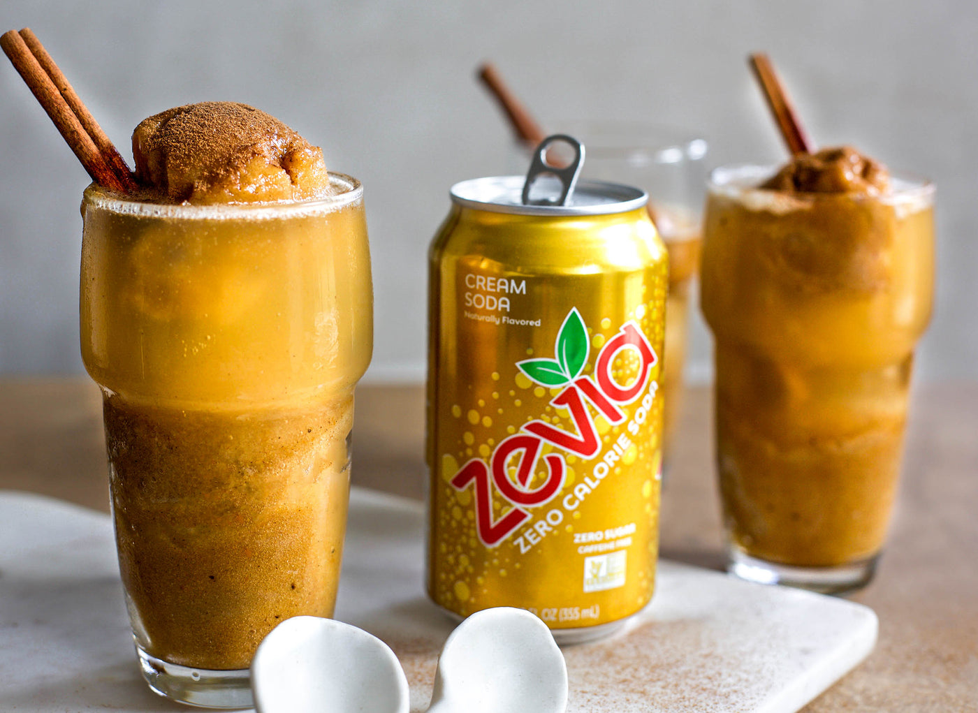 Zevia Boozy Cream Soda Pumpkin Floats