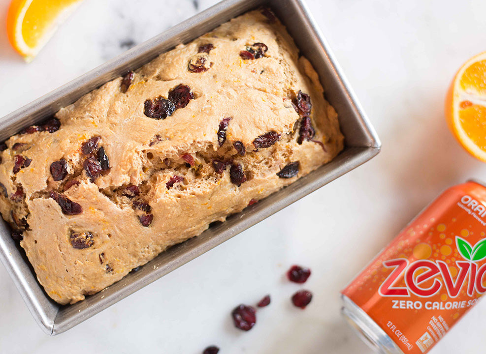 Zevia Orange Cranberry Bread