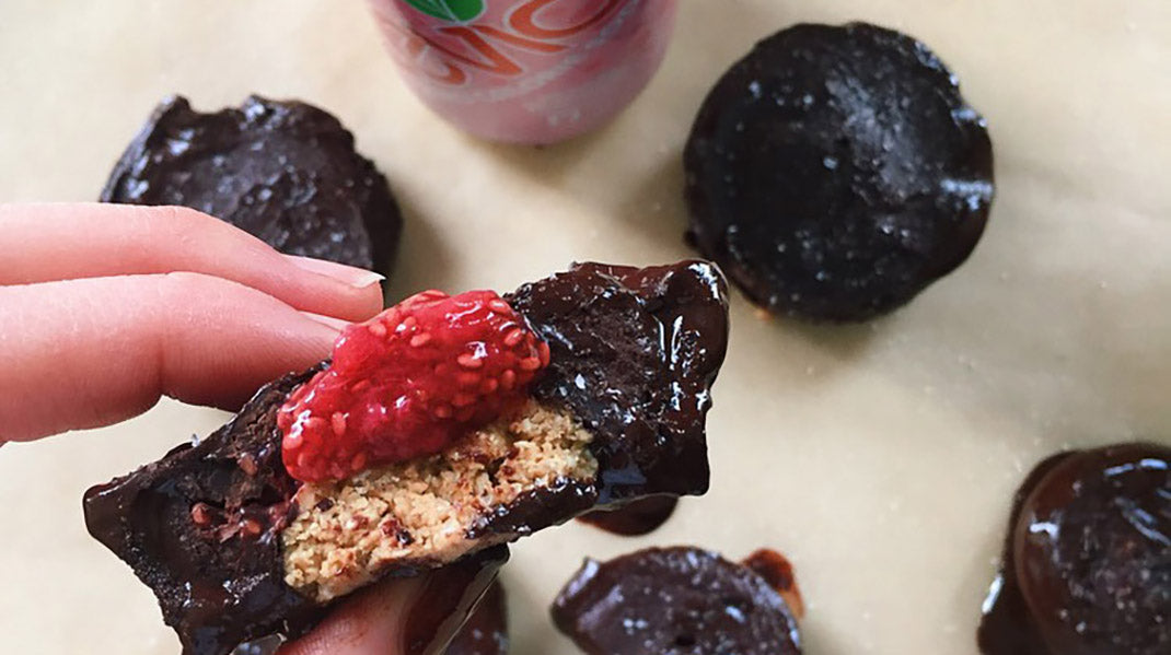 Peanut Butter Chocolate Cups With Zevia Strawberry Jelly