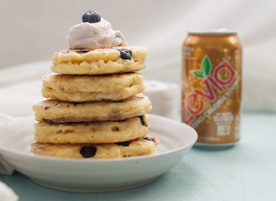 Blueberry Cream Soda Pancakes