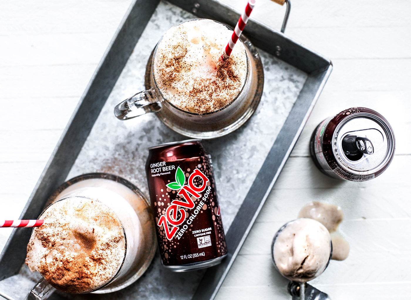 Boozy Banana Ice Cream Ginger Root Beer Float