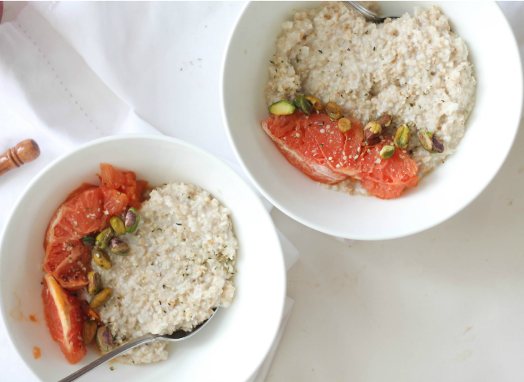 Caramelized Grapefruit Oatmeal