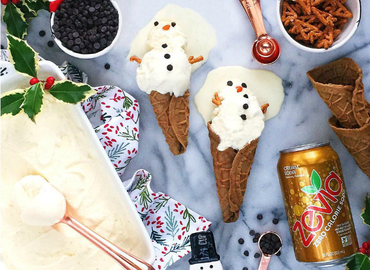 Cream Soda Snowman Ice Cream