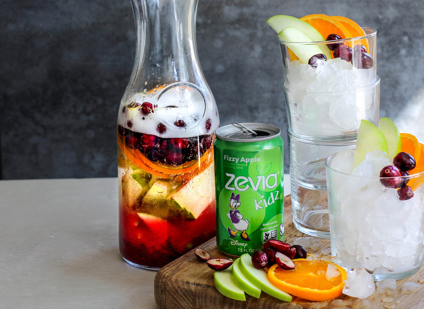 Zevia Fizzy Apple Cranberry Punch