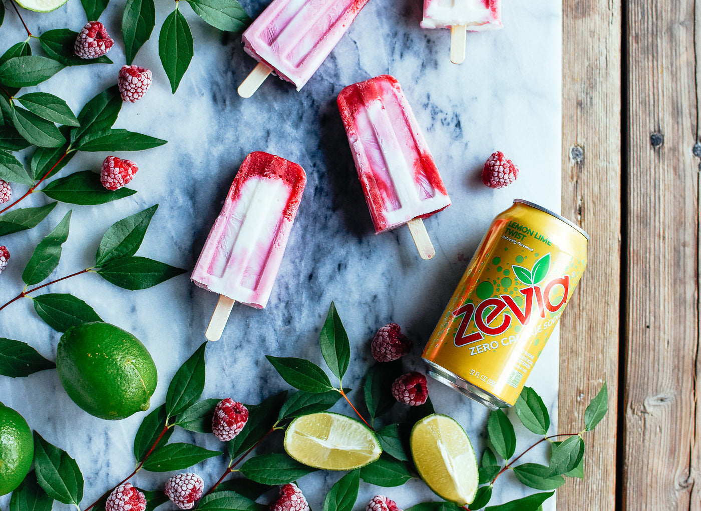 Raspberry Lemon Popsicles