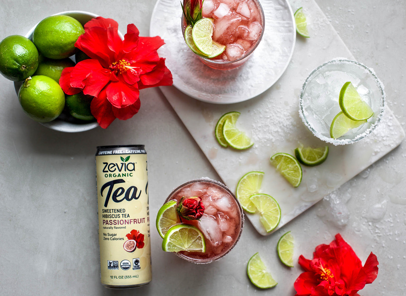 Zevia Hibiscus Passionfruit Margarita