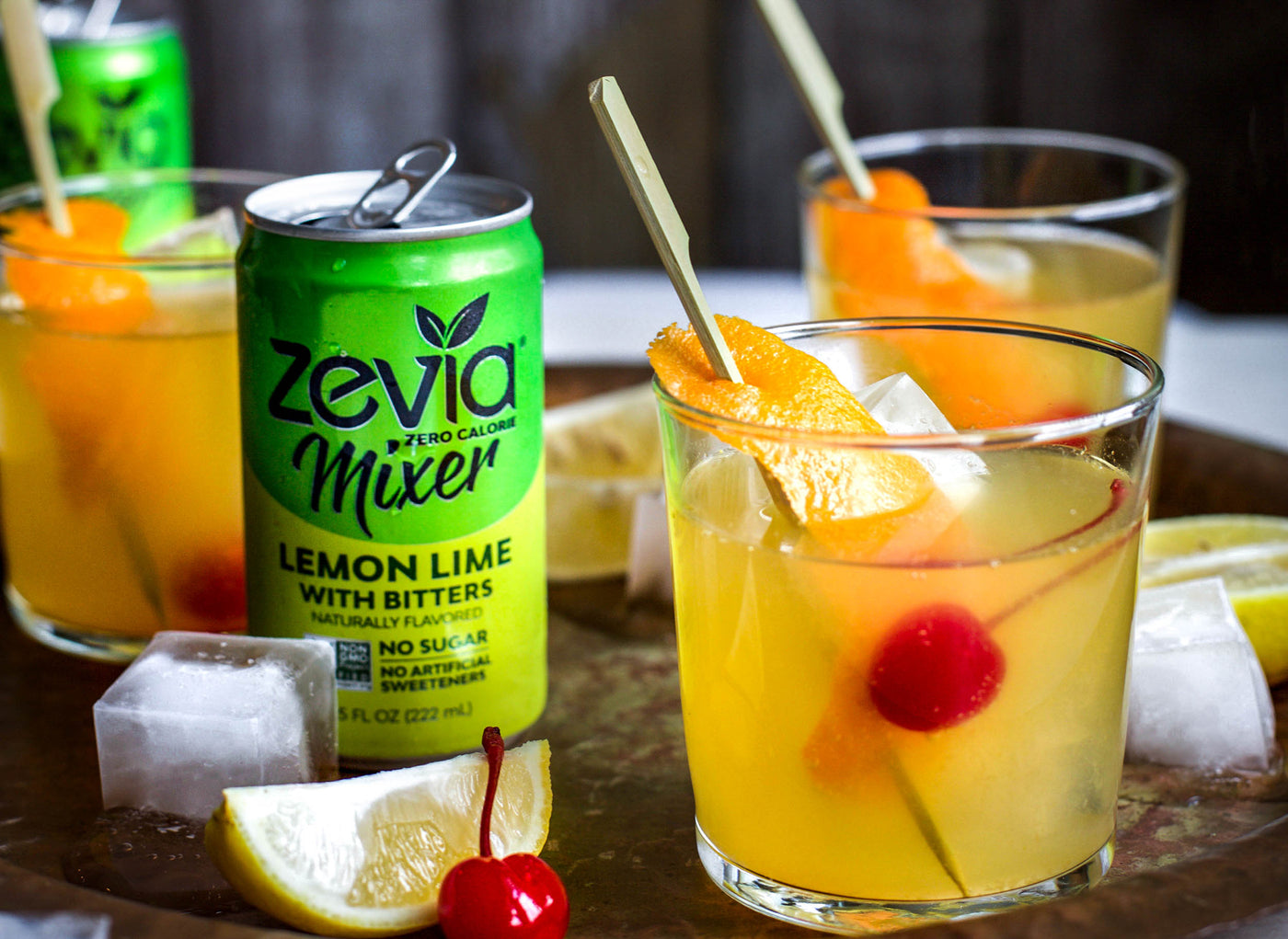 Zevia Whiskey Sour